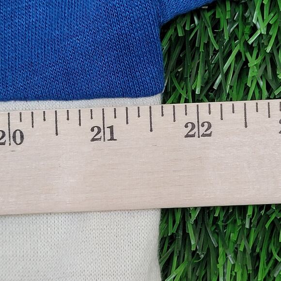 Line-Up Zip Fleece Jacket M/L 22x22 Boxy Cropped Red Blue - Picture 5 of 13